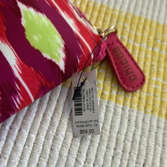 Chico’s Be Bold Ikat Large Tote Bag NWT!!